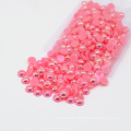 Top Sale Domed Acrylic Beads Flat Back Pearls and Rhinestone for Nail Art , A13-Dark Pink AB